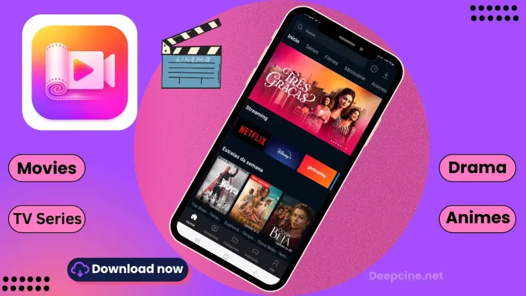 DeepCine APK device support for Android, Smart TV, and PC emulator