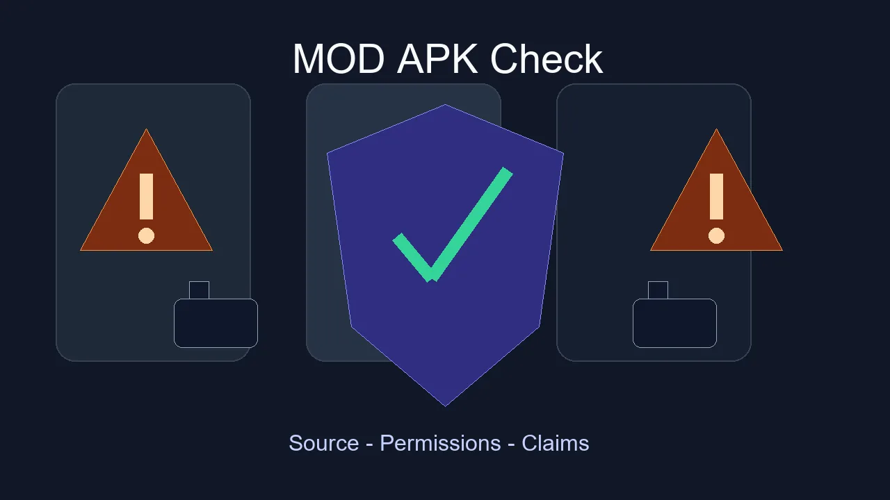 DeepCine MOD APK safety checklist graphic